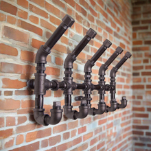 Load image into Gallery viewer, Industrial Iron Coat Rack