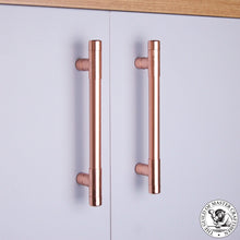 Load image into Gallery viewer, QuirkHub® Tee Copper Bar Handles Knobs &amp; Handles , cabinet hardware