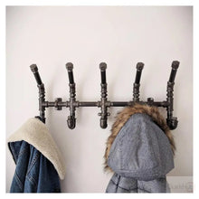 Load image into Gallery viewer, Industrial Iron Coat Rack
Make your home an industrial haven with this unique handmade Industrial Iron Coat Rack. Boasting utility and a sturdy industrial iron construction, take on the challenge of revamping your storage and organisation&nbsp;in bold fashion.