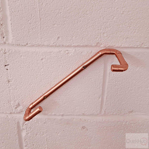 Copper Pipe Wall Mounted Wine Bottle Holder, Wall Mounted Wine Rack  By QuirkHub