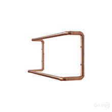 Load image into Gallery viewer, Copper Double Rail Towel Rail On White Wall