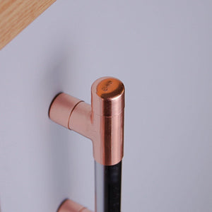 T Bar Handle Chrome And Copper By QuirkHub