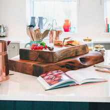 Load image into Gallery viewer, Live Edge Pyman Chopping Board, Butchers Block, Large Slab Chopping Board