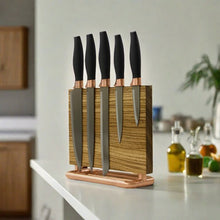 Load image into Gallery viewer, QuirkHub &#39;Zeb&#39; Magnetic Knife Stand Kitchen Storage QuirkHub