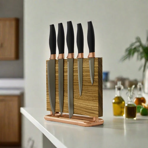 QuirkHub 'Zeb' Magnetic Knife Stand Kitchen Storage QuirkHub