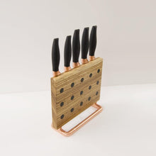 Load image into Gallery viewer, QuirkHub &#39;Zeb&#39; Magnetic Knife Stand Kitchen Storage QuirkHub